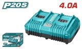 TOTAL - INCARCATOR BATERIE 20V - 220-240V~50/60Hz PowerTool TopQuality