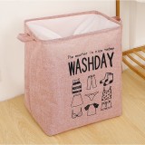 Cos depozitare, flippy, deschisa, 72 l, textil, 30x40x60 cm, roz, cu imprimeu