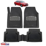 Covorașe Universale Tip Tăviță TEAMCAR&reg; Audi A4 B6 Sedan (2000&ndash;2004), Set 5 Bucăți, Silver, Cauciuc