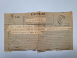 Telegrama condoleante Emil Isac catre fam. Teodor Botis (1873-1940), Arad 1940!