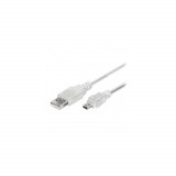 Cablu USB tata la mini USB 1,5 ml. alb TED500932, Ted Electric
