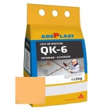Chit de rosturi gresie si faianta Quarz Kit 6 CARAMEL INCHIS, flexibil, aquastatic, 2-6mm, 2kg, Adeplast