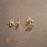 Cumpara ieftin Cercei placati cu aur , model elegant cu banut pe ureche