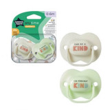 Cumpara ieftin Suzete ortodontice Anytime, 0 - 6 luni, Alb / Verde, 2 buc, Tommee Tippee