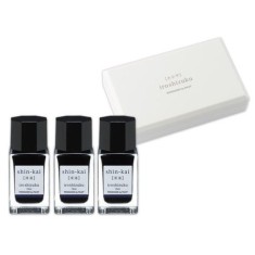 Cerneala Iroshizuku Albastra Shin-Kai 15 ml 3 bucati set