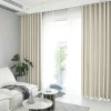 Draperie din catifea blackout cu rejansa transparenta cu ate pentru galerie, Madison, 150x210 cm, densitate 700 g/ml, Winter White, 1 buc