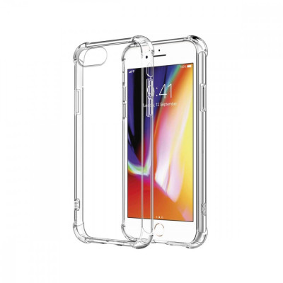 Husa telefon iPhone 7, Envisage, compatibil cu iPhone 7, model Luxury A+, Bumper din silicon si trasparenta cu dubla protectie foto