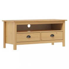 vidaXL Comodă TV Hill, maro miere, 110x40x47 cm, lemn masiv de pin 288923