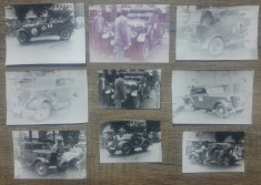 Lot 9 fotografii masini de epoca de la un eveniment ACR// perioada comunista foto