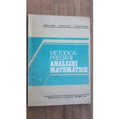 Metodica predarii analizei matematice- A.Catana, M.Sacuiu