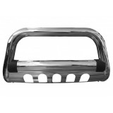 Bullbar inox cu scut Fiat Fullback 2016, 2017, 2018 &Oslash;76mm MTA646