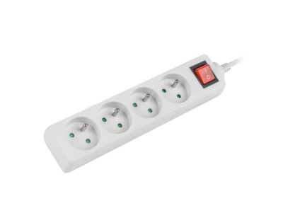 Prelungitor Lanberg 1.5m, 4 prize alb foto