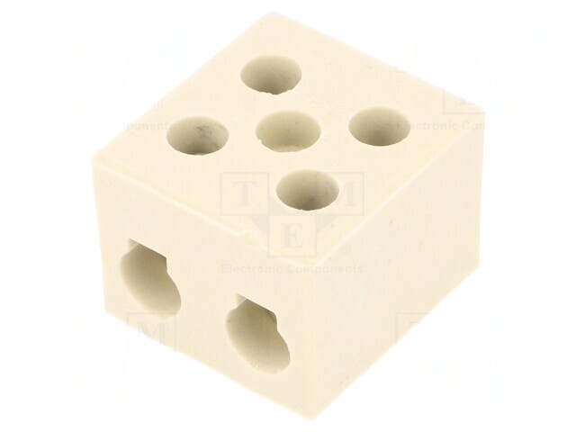 Regletă de Conexiuni cu Șurub 16mm2 450V 2 Piste