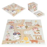 Covor de joacă din spumă EVA pentru copii Farm 90,5x90,5 cm 21 bucăți