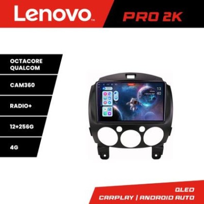 Navigatie Mazda 2 2007-2013 Android radio gps internet 8 core QLED 2K 12+256 360 Lenovo CarStore Technology foto