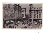 CP Bucuresti - Calea Victoriei, circulata 1938, animata, auto, stare buna