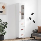 vidaXL Dulap &icirc;nalt, alb, 34,5x34x180 cm, lemn prelucrat