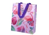 Punga de cadou Flamingo, 30.5 x 24.5 x 10 cm, violet, Lean 16725