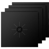 Cumpara ieftin Set 4 folii detasabile de protectie pentru aragaz, din teflon - Negru