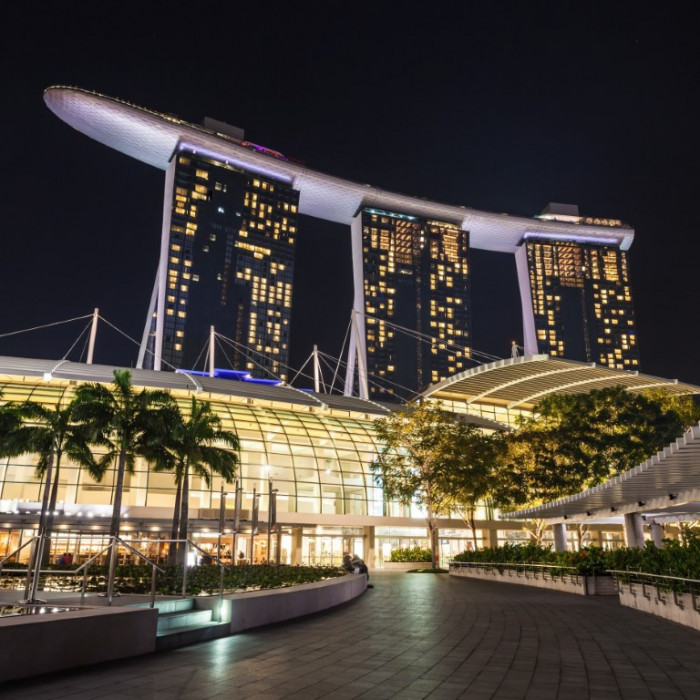 Fototapet de perete autoadeziv si lavabil City70 Marina Bay Sands Singapore, 200 x 150 cm