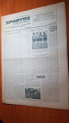 sportul popular 25 februarie 1954-turneul international de sah foto
