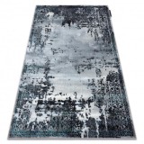 Covor DE LUXE modern 2078 ornament vintage - structural gri, 160x220 cm, Dreptunghi, Poliester