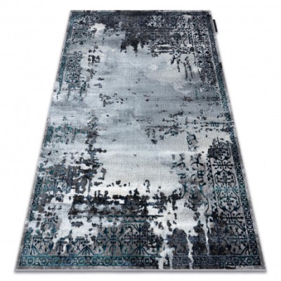 Covor DE LUXE modern 2078 ornament vintage - structural gri, 160x220 cm foto
