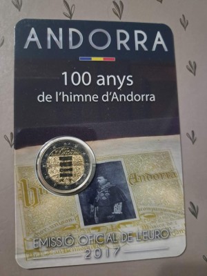 Moneda 2 euro Andorra 2017 BU foto