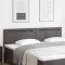 vidaXL Tăblie de pat design simplu gri 200 cm piele ecologică