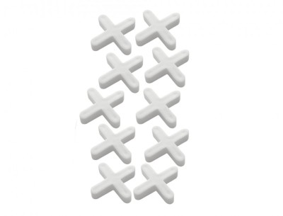 Set distantiere tip cruce pentru gresie si faianta, 4 mm, 100 elemente, Geko G00444-4 foto