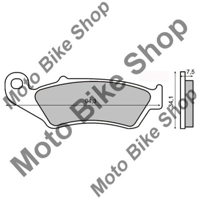 MBS Placute frana Sinter Honda CR125, Cod Produs: 225100923RM foto
