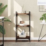 Cumpara ieftin Bibliotecă 3 niveluri, stejar maro 40x30x86 cm, lemn prelucrat