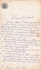 A3366N Act scris și semnat olograf de Alexandrina Prezan, mama mareșalului Prezan, 1893, privitor la moșia sa Sterianu de Mijloc, Butimanu, Ilfov