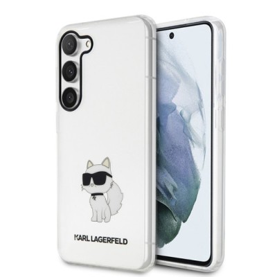 Husa Samsung Galaxy S23 Plus - Karl Lagerfeld Hardcase Transparent (KLHCS23MHNCHTCT) - Ikonik Choupette foto