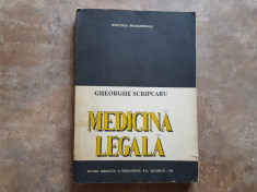 MEDICINA LEGALA - GHEORGHE SCRIPCARU, 1993 foto