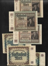 Germania 5000 5.000 marci mark 1922 F - VF pret pe bucata