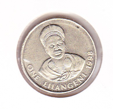 bnk mnd Swaziland 1 lilangeni 1998 unc foto