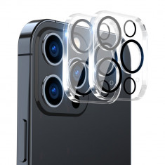 Set 2 Folii Protectie ENKAY pentru Iphone 14 Pro / 14 Pro Max Extra Full Sticla Securizata 9H Camera spate Ultra Transparenta