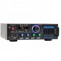Amplificator Bluetooth digital tip Statie GLS-17,putere 2x60W cu functie Karaoke
