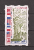 Monaco 1986 - Centenarul statuii Libertății, MNH, Nestampilat