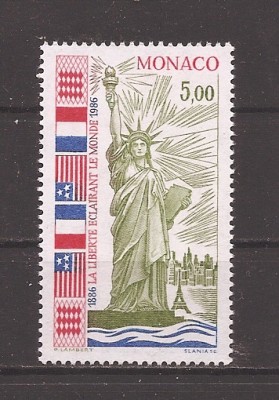 Monaco 1986 - Centenarul statuii Libertății, MNH foto