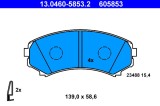ATE 13.0460-5853.2 set placute frana,frana disc