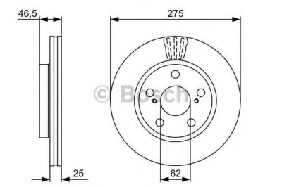 Disc frana TOYOTA RAV 4 III (ACA3, ACE, ALA3, GSA3, ZSA3) (2005 - 2016) BOSCH 0 986 479 428 foto