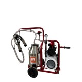 Cumpara ieftin Aparat de muls vaci Barbaros cu tanc vacuum, 1 post, bidon inox 40l, pahare inox, 250l/min, 0.55kw