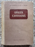 Analiza Cantitativa - E.v. Alexeevski R.k. Golt A.p. Musakin ,553187, Tehnica