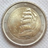 Moneda 2 Euro Comemorativă Italia 2025 Amerigo Vespucci UNC, Nouă Necirculată
