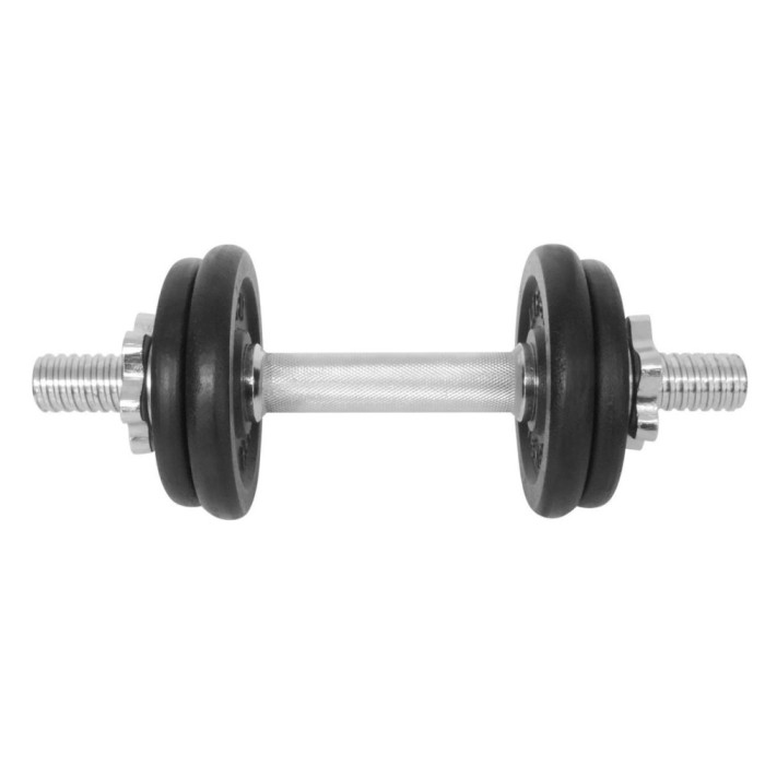 Gantera - 7 Kg, Set 4 Discuri, Negru-Argintiu Ultimate FactoryBikes