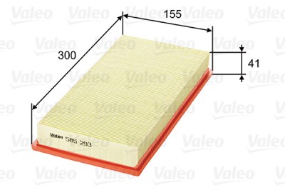 VALEO 585293 Filtru aer foto