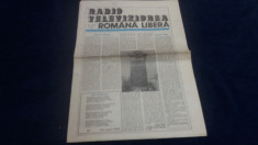 ZIARUL RADIO TELEVIZIUNEA ROMANA LIBERA NR 3 1990 foto