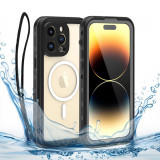 Cumpara ieftin Husa pentru iPhone 14 Pro, ShellBox Waterproof IP68 Case, Black